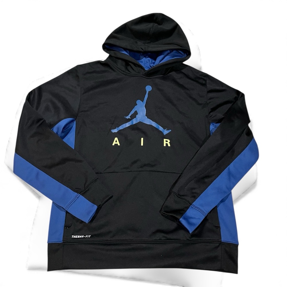 Jordan Black and Blue Kids Hoodie